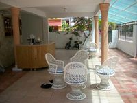 The terrace of the Apart-Hotel BRUNO HOTEL - Boca Chica - Dominican Republic